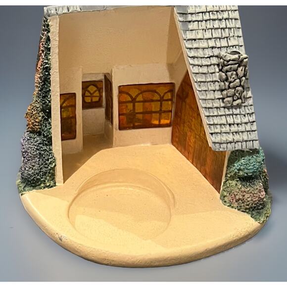 Thomas Kinkade Forest Chapel 2004 Votive Candle Holder Cottage House Village - Picture 5 of 10